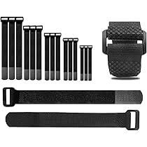 Lot De 4 Attaches Câbles Velcro Réutilisables - 5x30 Cm, élastiques, Antidérapantes Pour Organisation