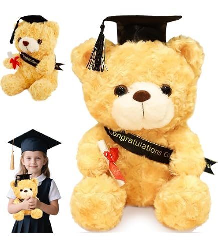 Cajas Regalo Oso De Peluche De Graduación Mason Life - 23 Cm, Regalo Para Clase De 2025, Suave Y Abrazable Caja De Regalo