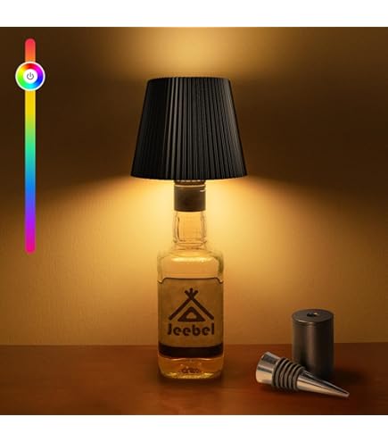 Lampada Bottiglia Ricaricabile LED - 3 Colori, Dimmerabile, Touch, Per Bar E Casa