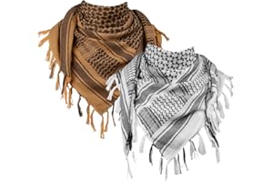 FREE SOLDIER - 100% Cotone Shemagh Militare, Sciarpa Tattica araba Keffiyeh Ideale per i Militari nel Deserto, Adatta per Uomini e Donne