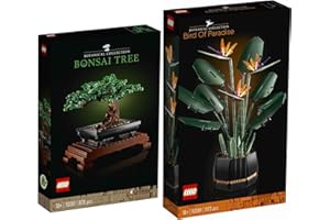 BRICKCOMPLETE Lego Set of 2: 10281 Bonsai Tree & 10289 Bird of Paradise Flower