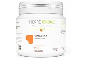 Vitamine C en Poudre Pierre Jérôme - Acide L-Ascorbique Pur et Naturel - Complément Alimentaire Immunité, Energie, Stress - 500 G - 500 Jours
