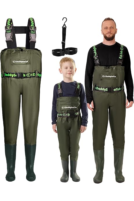 Impermeables Vadeadores Amazon Vadeador Pesca Niño Vadeadores Para Niños  Impermeables Con Botas