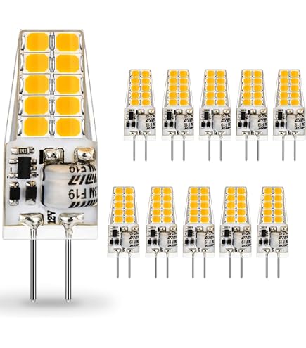 Klarlight G6.35 Ampoules Halogènes 150W Dimmable Blanc Chaud 3000K, GY6.35 Lampes à Capsule Halogène 2-Pin DC 24V pour Lustres, Ampoules pour Projecteur de Diapositives, Lumières de Voiture (Lot de 2