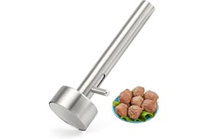 TEKONDA Falafel Portionierer Frikadellenformer Edelstahl Fleischbällchen Former Meatball Maker Stöckel für Heimische Restaurant Cooking