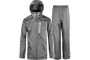 SPEEDRUN Traje Impermeable Hombre Reflectante Chubasquero Impermeable Jacket Chubasquero Moto Poncho Impermeable Rain Suit Man Bicicleta Senderismo Shubasquero Sport Outdoor
