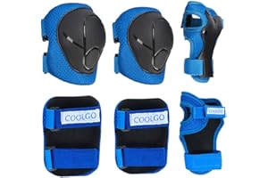 COOLGO Inliner Protektoren Set, 3 IN 1 Kinder Schoner Set -Knieschoner Ellenbogenschoner Handgelenkschoner-Skateboard Inlineskates Schützer Schützausrüstung Größe-S ideal für Kinder 3-8 Jahren