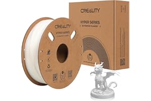 Creality Hyper ABS PLA, biały, Filament do drukarki 3D ABS 1,75 mm do szybkiego drukowania, wygodny druk otwarty, filament ABS o wysokiej odporności na uderzenia, szpula 1 kg, pasuje do większości