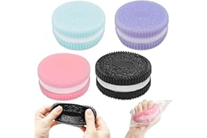 Cuackamily 4PCS Squishy Biscuit Stress Relief Toy, Szczypanie Biscuit Symulacja Toy, Szczypanie Sandwich Symulacja Fidget Zabawki dla dorosłych dzieci, Stres Relief Sensory Toy Prezenty urodzinowe