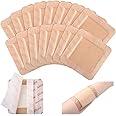 TYCA 10 Pieces Bordered Silicone Adhesive Foam Dressing Square Dressing with Border Adhesive Patches Shower Waterproof Patch Breathable Wound Bandage (4 x 4 Inch)
