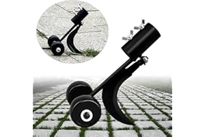 Miyobing Diserbatrici Manuali con Ruote Attrezzi Giardino, Estirpatore Erbacce per Fessure Strumento Snatcher Macchina da Taglio per Erba per Giardino, Terrazzo, Marciapiede