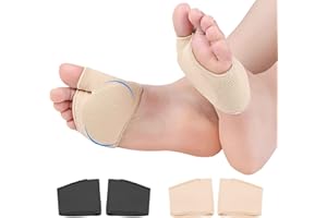 DAILISHA Mittelfußpolster Polsterung Weiche und bequeme Ballenpolster Schmerzlinderung Vorfußpolster für Damen und Herren, 2 Paar (L)