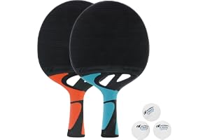 CORNILLEAU - Förpackning med 2 x ultrastarka ping-pong-racketar för utomhusbruk - Tacteo Duo Pack
