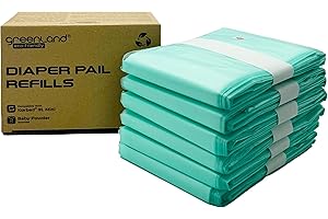 GREENLAND Best Value Ekologiczne wkłady do wiader na pieluchy Korbell 6-pak (niebieskie - mini 9L)