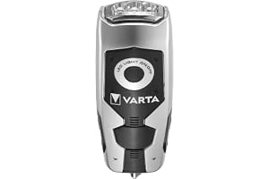 Varta Dynamo Light 17680101401 Ficklampa, Svart, Silver, 4 x 5 x 0.14 cm | Dynamo Light Ficklampa utan batteri 120 mAh Li-Ion batteri, stöttålig, robust, hållbart hölje