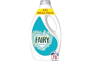 Fairy Non Bio Liquid Laundry Detergent, 78 Washes 2.418 l, Voted Number 1 For Sensitive Skin