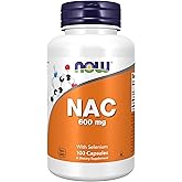 Now Foods NAC (N-Acetyl Cysteine), 600mg 3-Tage-Depot, Nahrungsergänzung, 100 vegane Kapseln, Laborgeprüft, Sojafrei, Glutenf