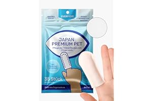 ‎JAPAN PREMIUM PET Japan Premium Pet Tränenflecken Wipes für Hunde & Katzen | Finger-Pads | Augenpflege für Hunde und Katzen | Feuchttücher in Fingerbürstenform für Haustiere | Tränenfleckentferner Hund | 35 Stück