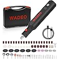 WADEO 8V Cordless Rotary Tool, 5-Speed 30000 RPM Rotary Multi Tool, Rechargeable Rotary Tools with 154PCS Accessories & LED Light, Perfect for Grinding, Polishing, Wood Carving, Soft Metal Drilling