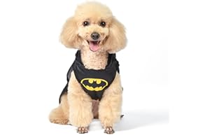 DC Comics Batman Dog Costume, Size Small | Best DC Comics Batman Halloween Costume for Small Dogs | Funny Dog Costumes | Official Batman Costume for Pets Halloween