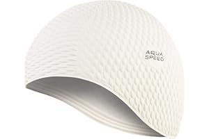 AQUA SPEED Aqua-Speed Swim Cap | Bonnet de Bain | Sports | entraînement | Natation | Cheveux Longs | Latex | Bombastic Tic-Tac