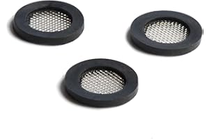 BARCLAY'S BUYS BETTER HOME GOODS Shower Head Gasket - Rubber Washer - Creates A Seal to Prevent Leakage - with Wire Mesh Middle, 3/4 inch (3 Pack) by Barclays Buys