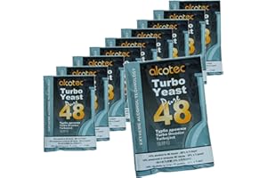 10 x Alcotec 48 Pure Turbo Super Hefe-Packungen, mit 20% Alkoholgehalt