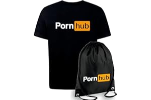 SERIVAL Kit T-Shirt e Zaino Logo Porn hub - Maglia e Sacca