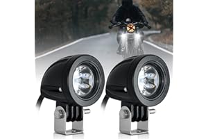 ‎DINFU Dinfu 2 Zoll led Motorrad Zusatzscheinwerfer, 12v -24v Runde LED Scheinwerfer Frontscheinwerfer Zusätzliches IP68 Spotlights für Motorrad ATV UTV Dirt Bike 4x4 Pickup Truck Boot
