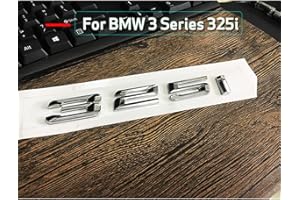 ontto - Emblema de plástico ABS Plateado para Coche, número de Letras, Letras del Maletero, Emblema Trasero, Emblema para 3 Series 318i 320i 323i 325i 328d