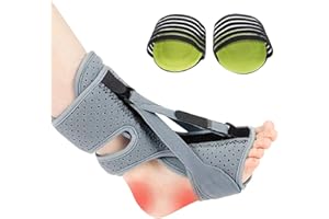 HESUSUSI Fascite Plantare Notturna 3 Correas Soporte Ajustables Férula Pie Tobillera Con Arqueado Para Tendinitis De Aquiles, Caída Del Pie, Problemas En El Talón Del Tobillo