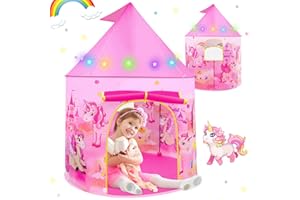 DIKENCE Toys for 3 4 5 6 7 Year Old Girls: Pop Up Tents for Kids Unicorn Gifts for Girls Birthday Presents for 5 6 7 8 Year Old Girl Outdoor Toys for Toddlers Age 3-5 Playhouse for Kid Childs Princess Toy