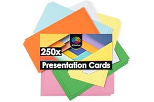 OfficeTree Moderation Cards Rectangular 20x10 cm - 150 g/sqm - 6 Colours - Flashcards Indispensable for Professional Presentation, Discussion, Moderation - Resource for Classrooms, Meetings, Office