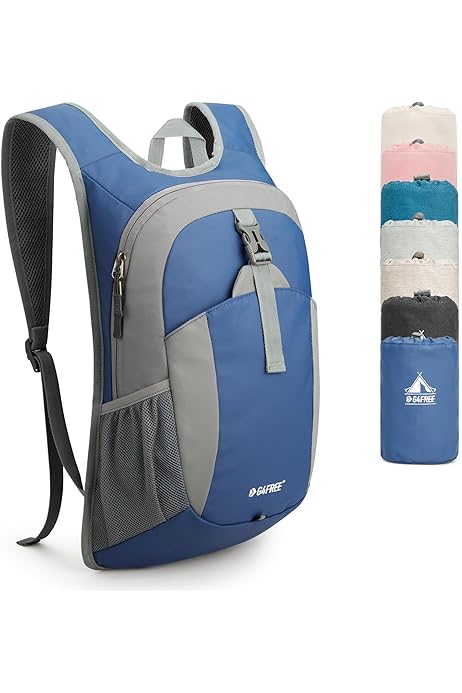 Zaino Pieghevole Zaino Montagna Leggero Zainetto Uomo Piccolo Nero