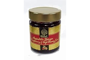 Geodi Pure Extra 85% Fruit Raspberry with Goji Berry Jam, 180 g (Pack of 2)