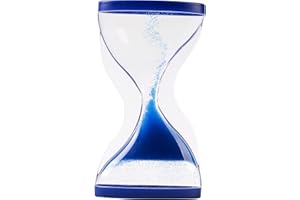 I-TOTAL ® - Sablier liquide SAND-UP bleu 5 min c.a. durée d'origine pour la maison, le bureau et la méditation (BLEU)