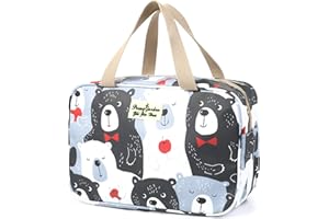 wordmouk Neceser de Viaje para Cosméticos Portátil Grande Neceser Maquillaje Organizador, Bolsa de Aseo, Bolsa de Cosmeticos Almacenamiento Impermeable, Estuche Maletin Maquillaje para Mujer Niña