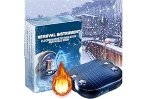HEHIMIN Solar Electromagnetic Molecular Interference Freeze and Snow Remover, Snowvanish Portable Kinetic Molecular Heater, Solar Electromagnetic Car Defroster, Anti-Freeze Car Snow Removal Device (2pcs)