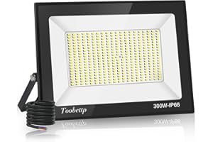 toobettp Projecteur LED Extérieur, 300W Spot LED Extérieur 30000LM Blanc Froid 6500K Eclairage Extérieur IP66 Imperméable Super Lumineux pour Garage,Jardin,Terrasse,Parking