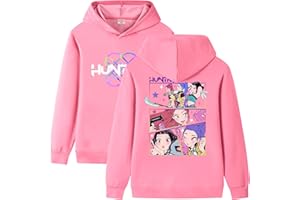 HodarSun Girls Hoodies Pullover Hip Hop Tops Streetwear Fashion Print Long Sleeve Hooded Sweatshirt for Kids