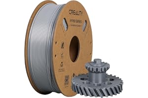 Creality Hyper ABS Filamento per Stampante 3D 1,75 mm, 1kg (2,2 libbre), Progettato per la Stampa ad Alta Velocità, Precisione Dimensionale +/-0,03 mm, per Stampanti 3D e Penne (Grigio)