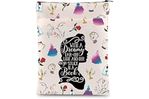 BAUNA Couverture de livre inspirée de la beauté Belle Princesse Cadeau pour les amoureux des contes de fées Cadeau A Tale as Old as Time Couverture de livre Belle Fans (Dreamy BM)