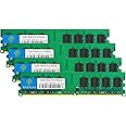 Rasalas DDR2 800 PC2-6400 8GB DDR2 Kit (4x2GB) DDR2-800 Udimm 2GB DDR2 Ram 2RX8 1.8V CL6 Non-ECC Unbuffered Desktop RAM Memory Modules
