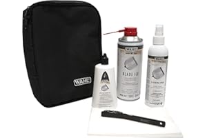 Wahl Set d'entretien des Lames, Huile pour Lames, Spray de Nettoyage, Glace pour Lames, Convient aux Lames de Tondeuse et de Tondeuse à Cheveux, Sprays et huiles lubrifiants, élimine Les salissures