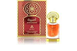 AYAT PERFUMES – Olio di profumo 12 ml Estratto di profumo Orientale Arabian Odore a lungo termine Muschio Halal Oud Naturale Ambra Senza Alcool da Donna - Fatto a Dubai (Ameerah)