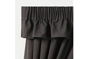 TREND CURTAINS Caravan Curtain Dark Grey pelmet Valance Perfect for Caravan Motorhome campervans (360" Width x 8" Drop valance)