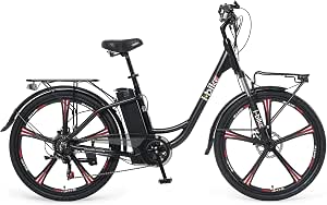 i-Bike City ePlus ITA99, Bicicletta elettrica a pedalata assistita Unisex  Adulto, Nero, Taglia unica : Sport e tempo libero