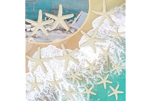 skytowards 15 Pz Stella Marina in Resina Stelle Marine Decorative Stelle Marine per Bomboniere Stella Marina Decorazione Acquario Stelle Marine per Matrimoni, Progetti Artigianato 5.7CM (Beige)