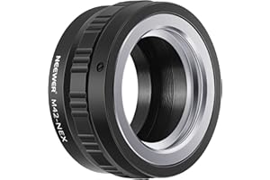 Neewer Adapter mocowania obiektywu do obiektywu M42 do aparatu Sony NEX E-Mount, pasuje do Sony A7 A7S/A7SII A7R/A7RII A7II A3000 A6000 A6300 NEX-3 NEX-3C NEX-5 NEX-5C NEX-5N NEX-5R NEX-6 NEX-7