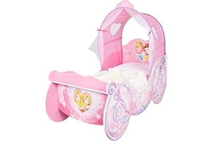 Disney Princess Carriage Kids Toddler Bed with LED Lights by HelloHome